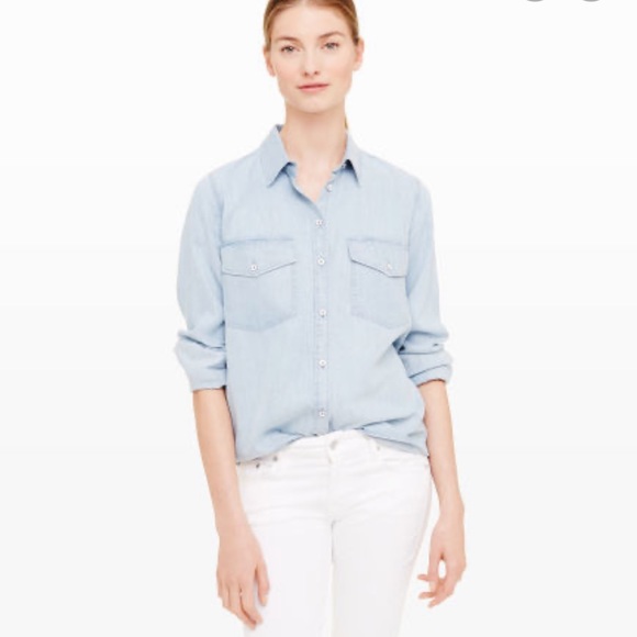 CLUB MONACO - Light Denim Shirt - Size S - Picture 3 of 11